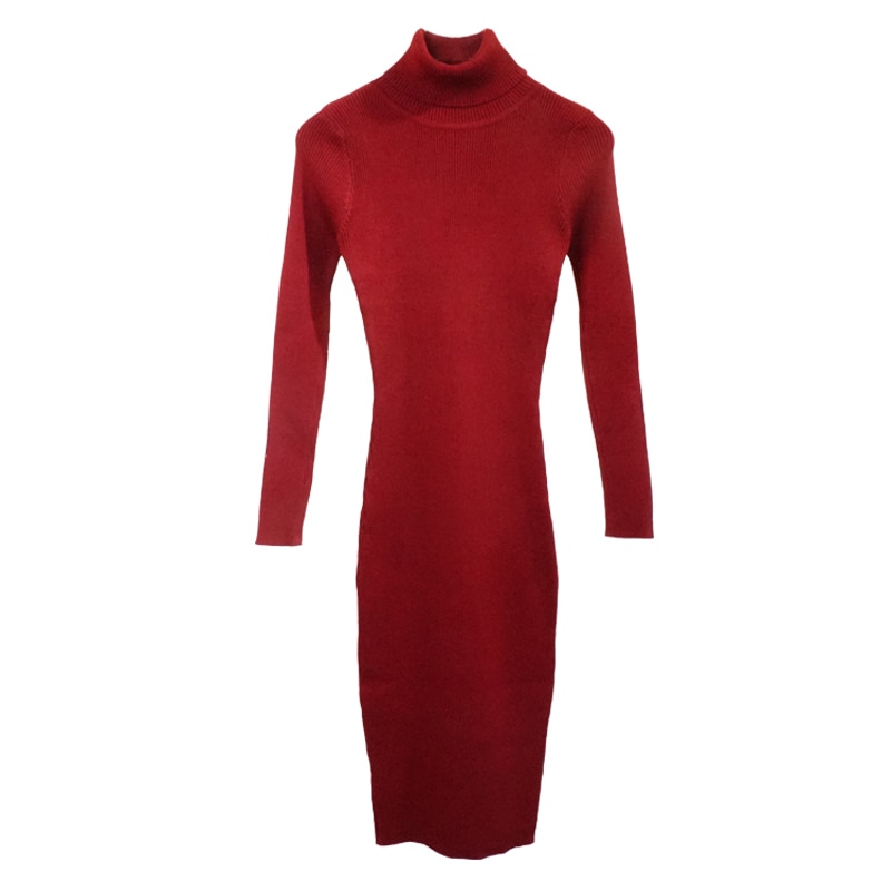 Winter Turtleneck Sweater Dress for Women Winter Turtleneck Sweater Dress for Women