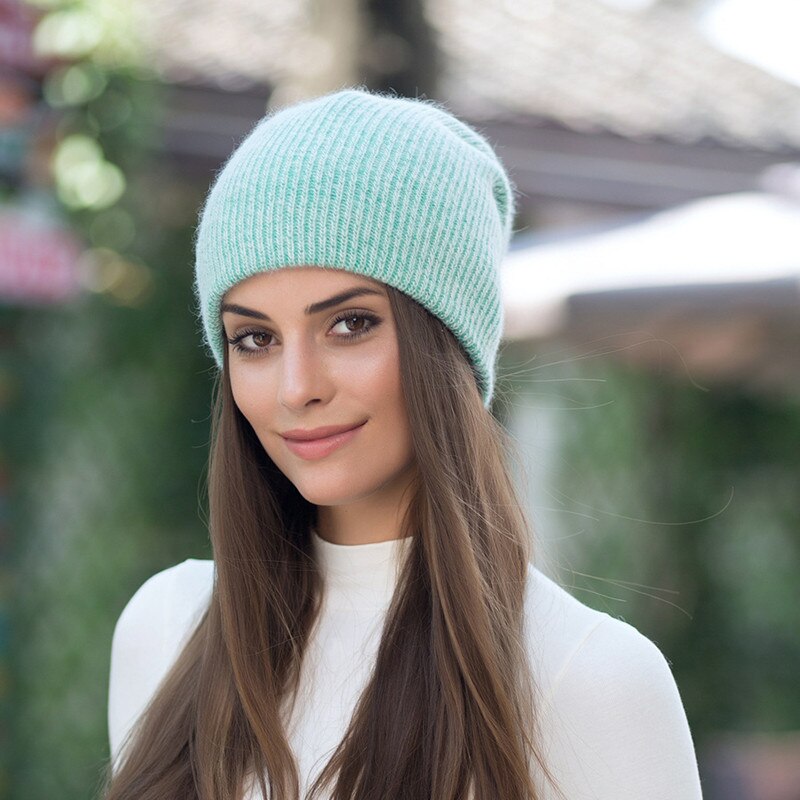 Women's Winter Hat with Rabbit Fur Women's Winter Hat with Rabbit Fur