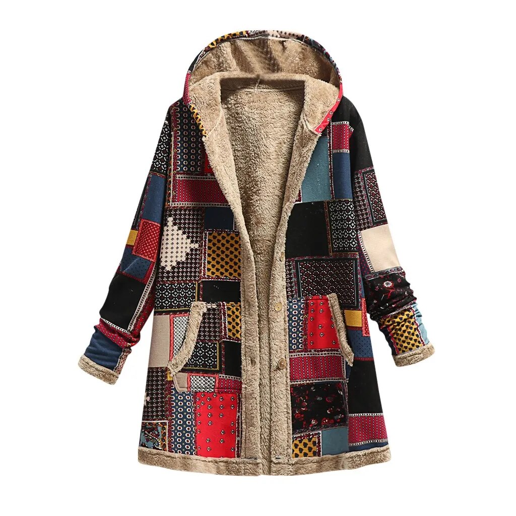 Women's Patchwork Style Winter Coat Women's Patchwork Style Winter Coat