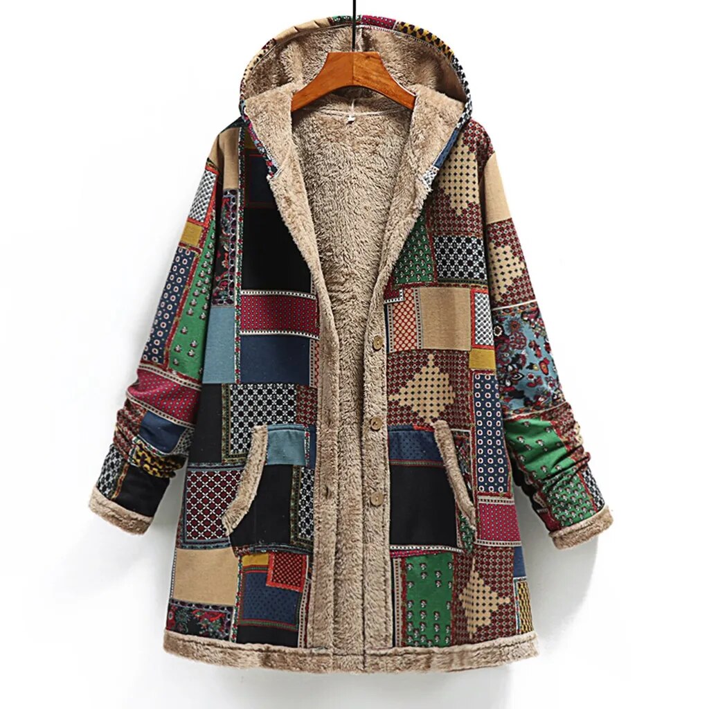 Women's Patchwork Style Winter Coat Women's Patchwork Style Winter Coat