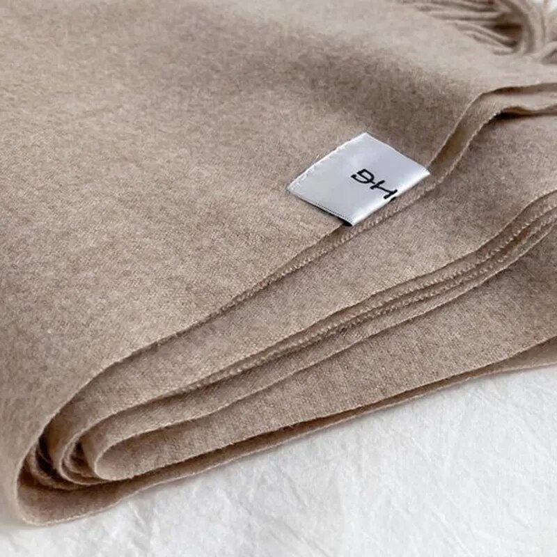 Women's Solid Color Cashmere Winter Scarf Women's Solid Color Cashmere Winter Scarf