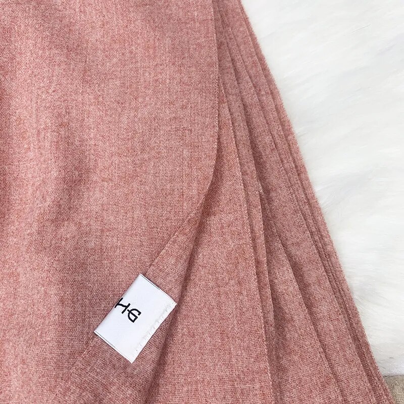 Women's Solid Color Cashmere Winter Scarf Women's Solid Color Cashmere Winter Scarf