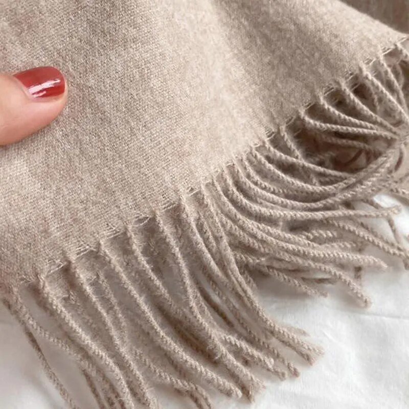 Women's Solid Color Cashmere Winter Scarf Women's Solid Color Cashmere Winter Scarf
