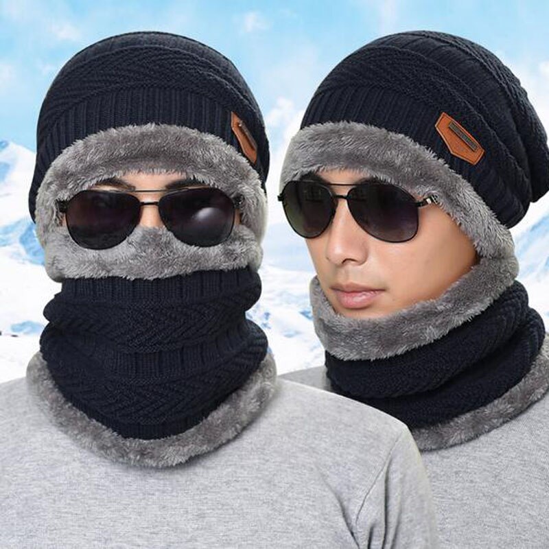 Men's Winter Casual Hat with Scarf Men's Winter Casual Hat with Scarf