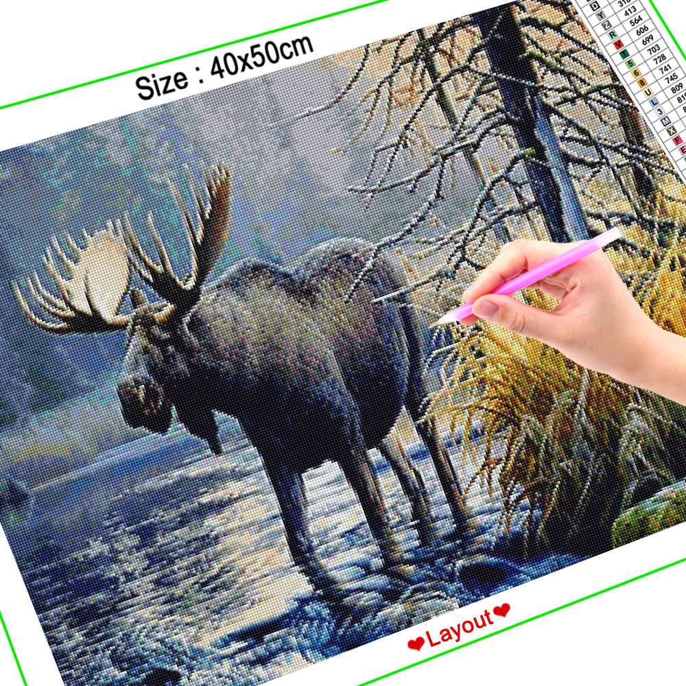 Winter Elk Diamond Painting Winter Elk Diamond Painting