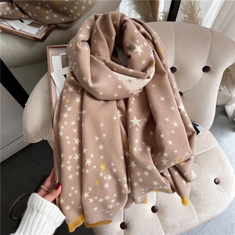 Women's Double Color Winter Scarf Women's Double Color Winter Scarf