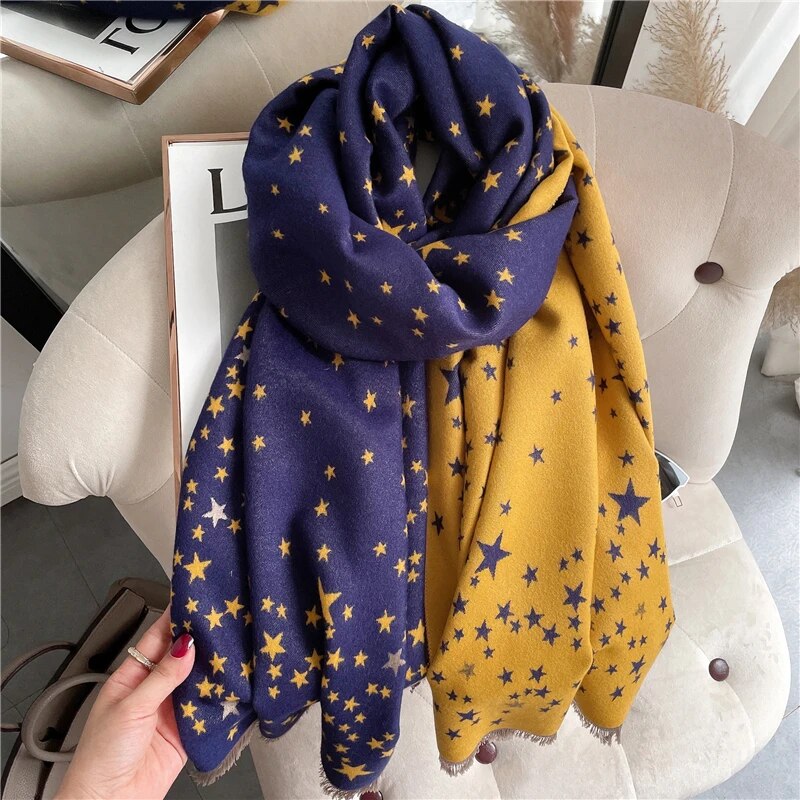 Women's Double Color Winter Scarf Women's Double Color Winter Scarf