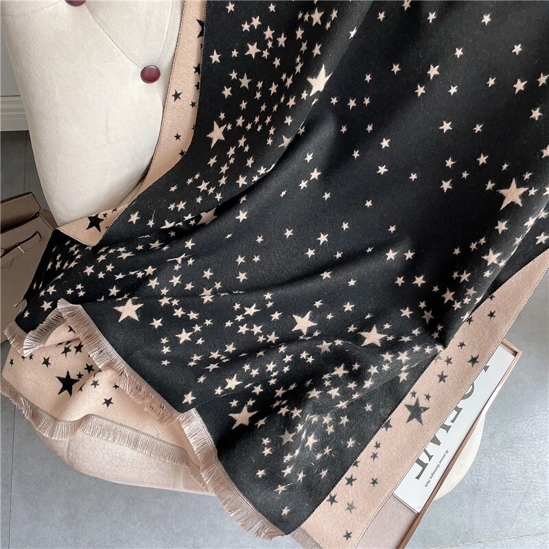 Women's Double Color Winter Scarf Women's Double Color Winter Scarf