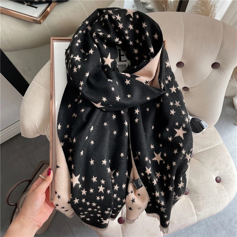 Women's Double Color Winter Scarf Women's Double Color Winter Scarf