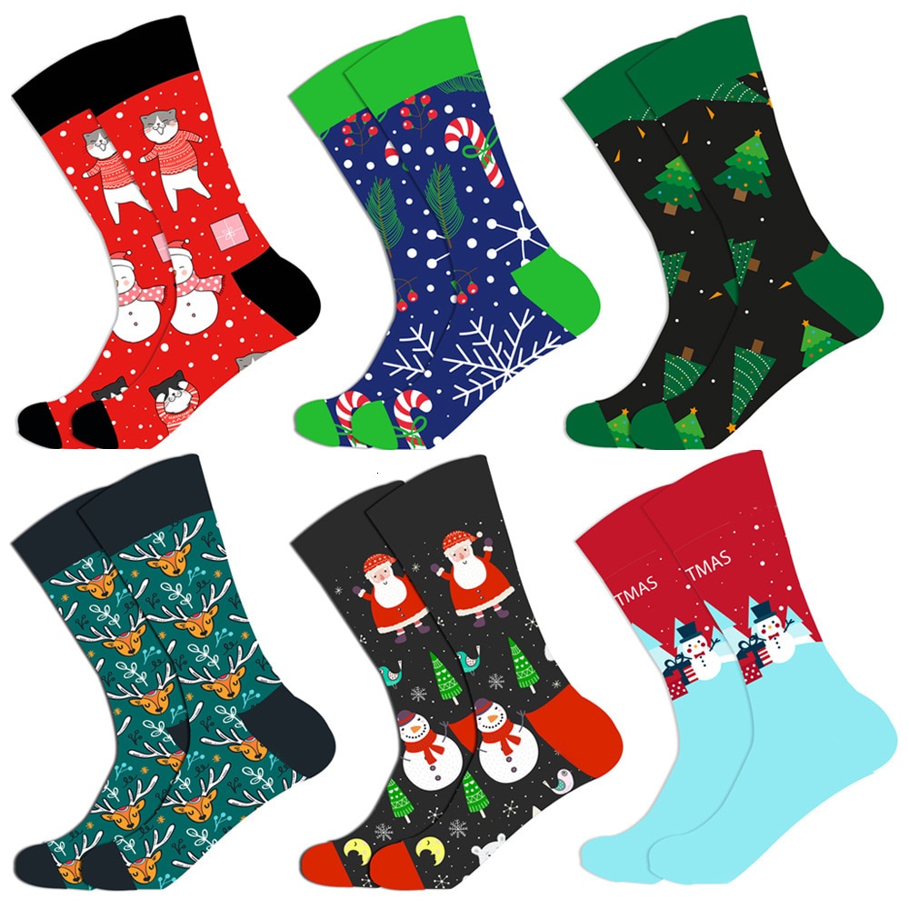 Men's Christmas Cotton Socks Men's Christmas Cotton Socks