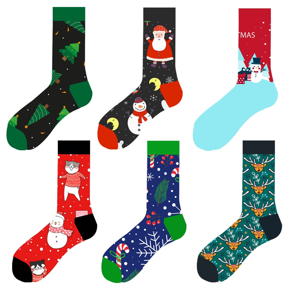 Men's Christmas Cotton Socks Men's Christmas Cotton Socks