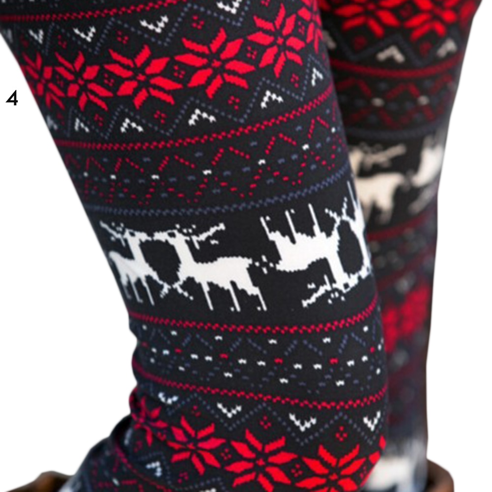 Women's High Waisted Leggings with Christmas Print Women's High Waisted Leggings with Christmas Print