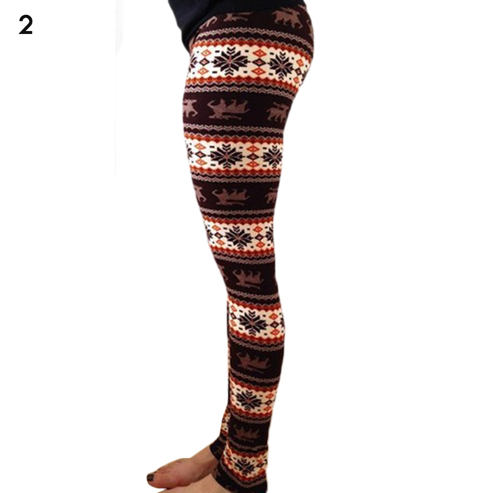 Women's High Waisted Leggings with Christmas Print Women's High Waisted Leggings with Christmas Print