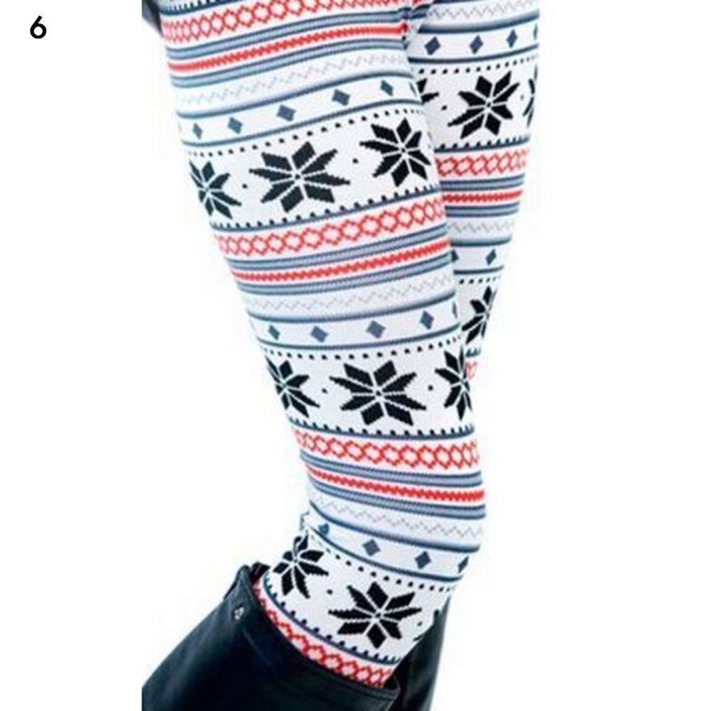 Women's High Waisted Leggings with Christmas Print Women's High Waisted Leggings with Christmas Print