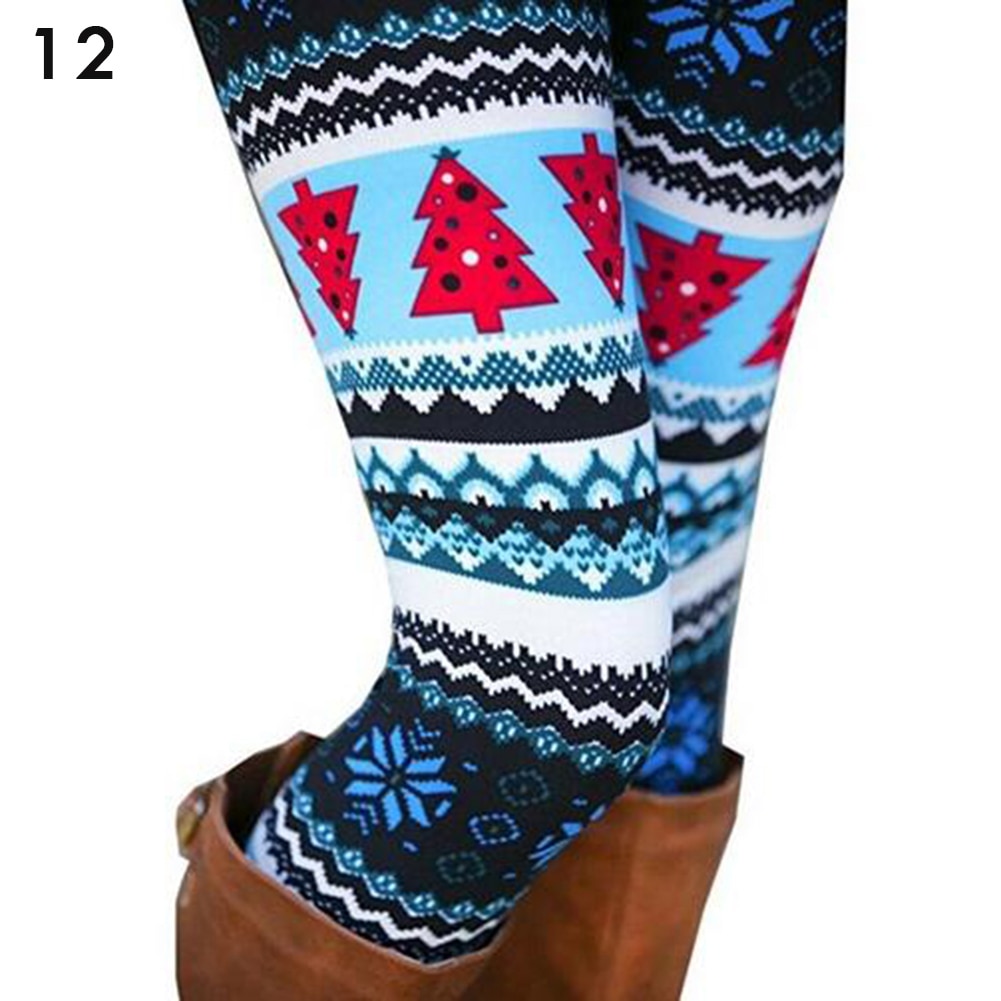 Women's High Waisted Leggings with Christmas Print Women's High Waisted Leggings with Christmas Print