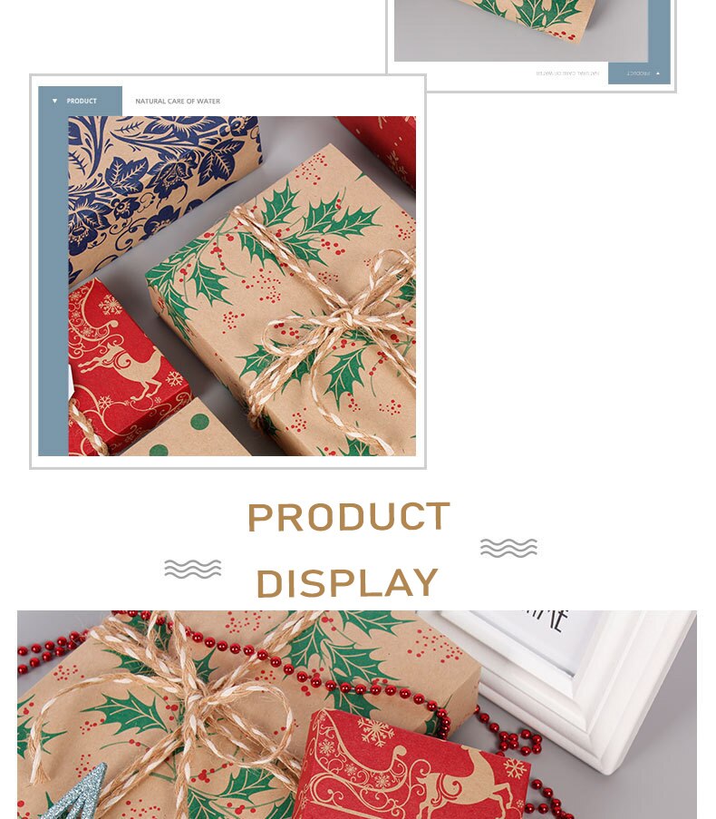 Kraft Paper Christmas Wrapping Paper Kraft Paper Christmas Wrapping Paper