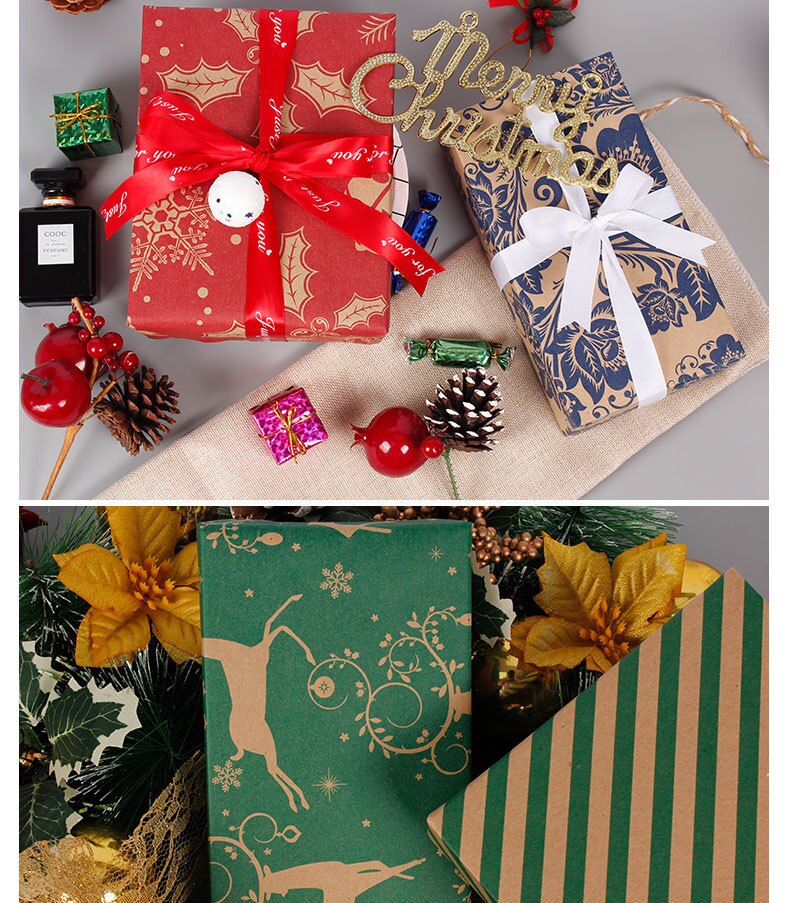 Kraft Paper Christmas Wrapping Paper Kraft Paper Christmas Wrapping Paper