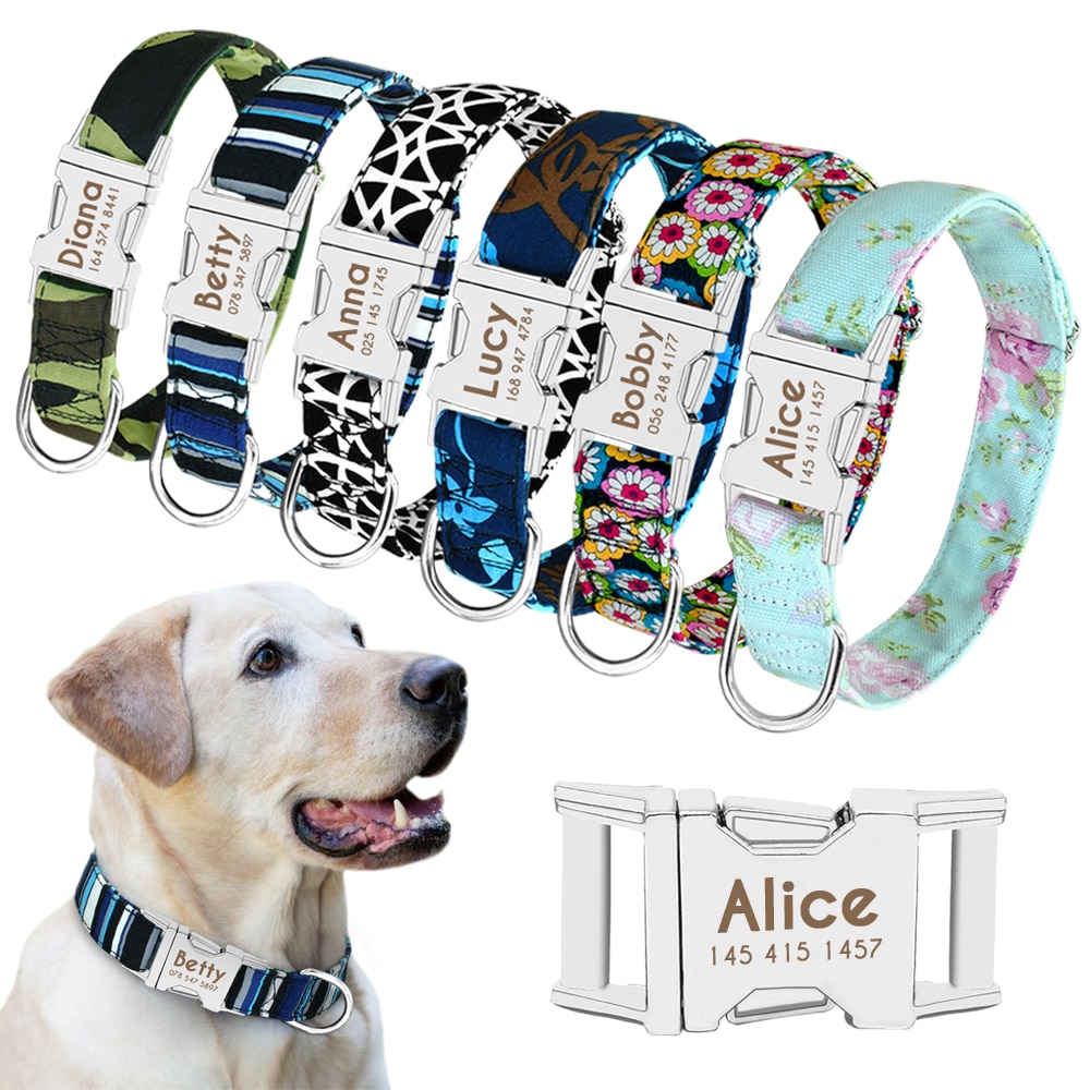 Dog Personalized Nylon Collar Dog Personalized Nylon Collar