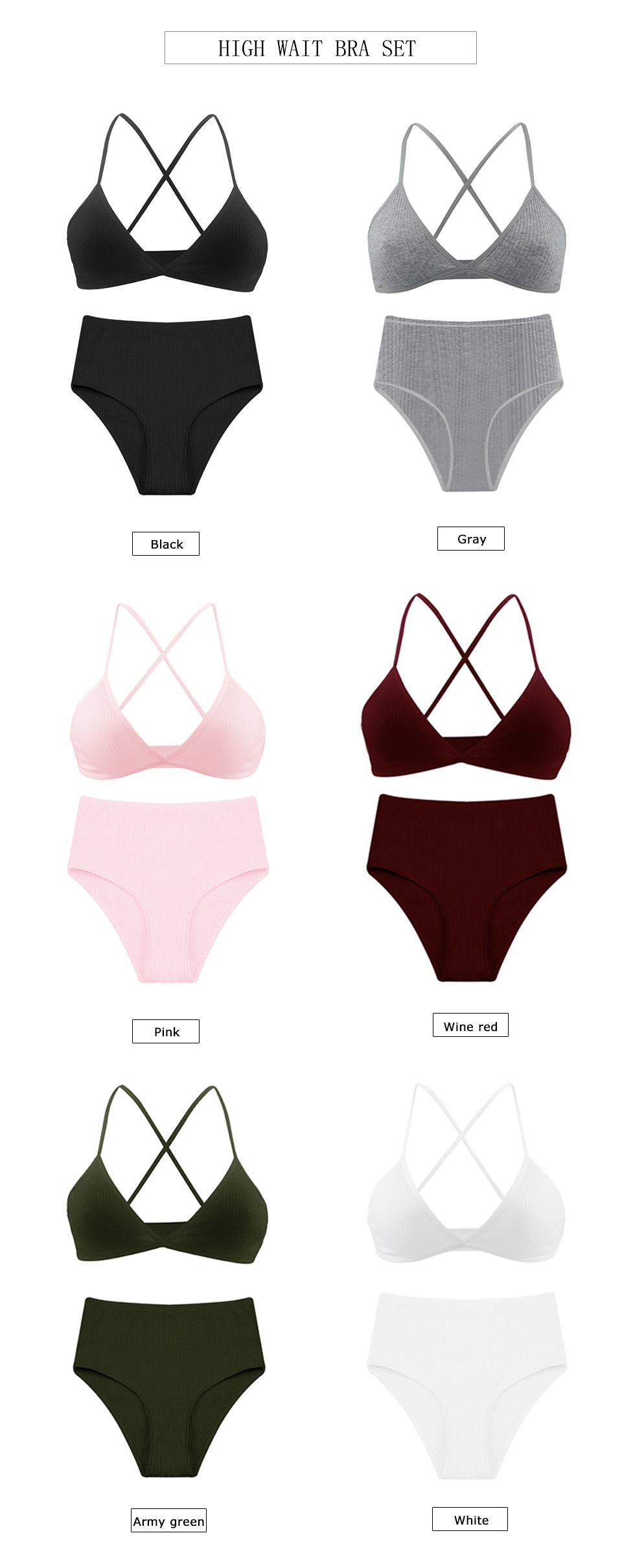 Thin Cotton Underwear Set Thin Cotton Underwear Set