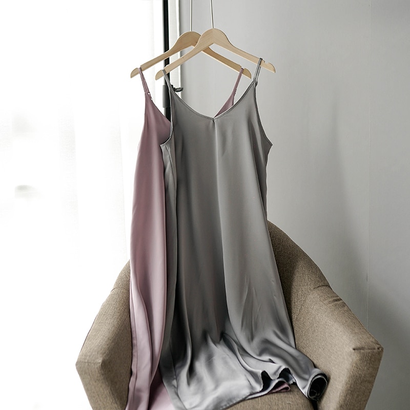 Women's Basic Satin Dress Women's Basic Satin Dress