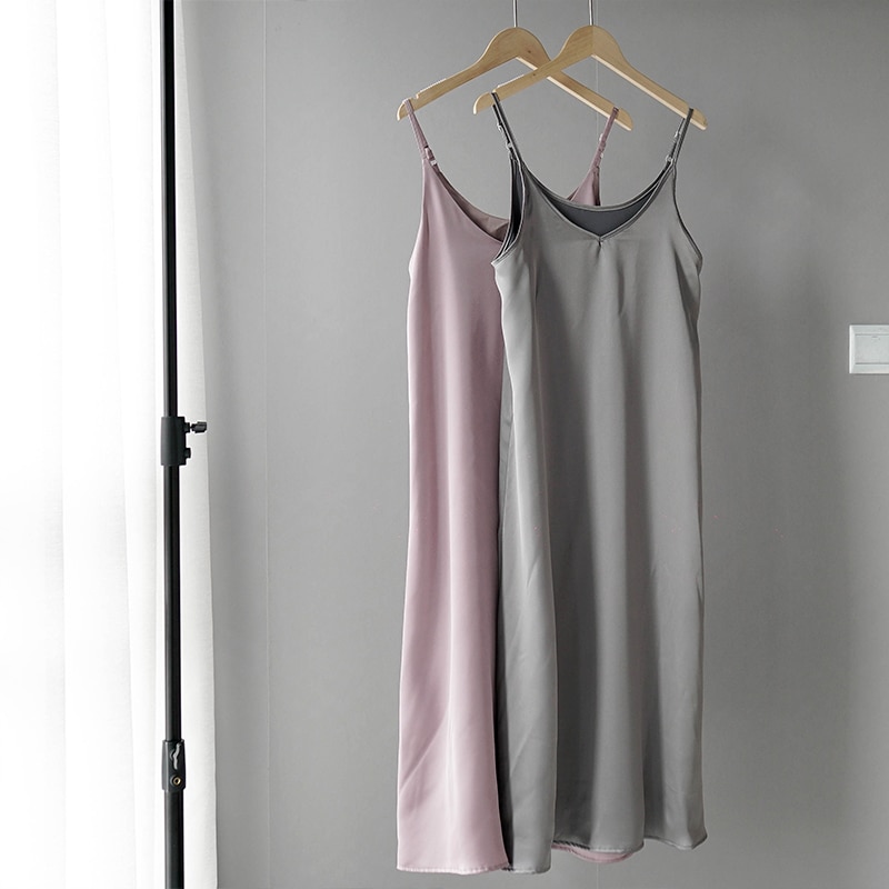 Women's Basic Satin Dress Women's Basic Satin Dress
