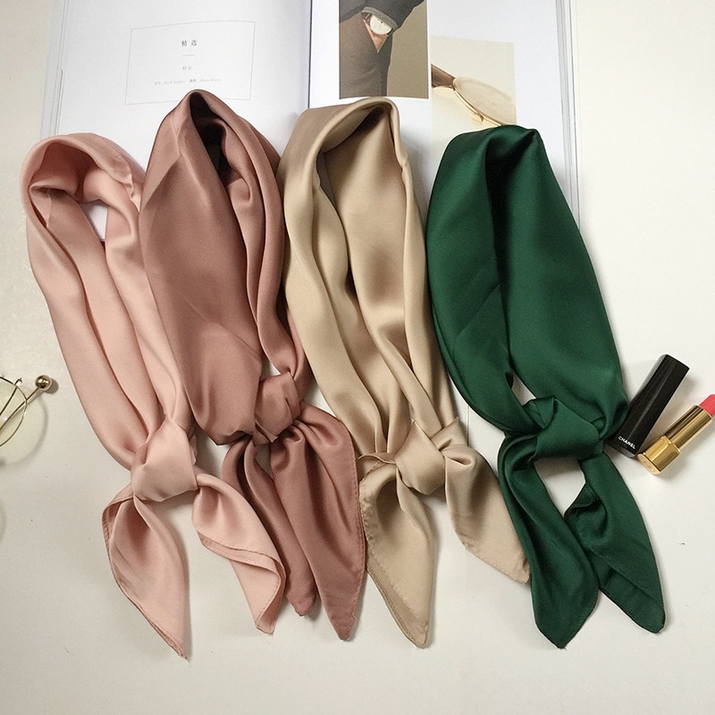 Women's Solid Color Satin Scarf Women's Solid Color Satin Scarf