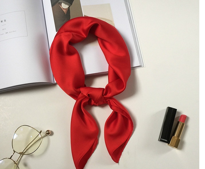 Women's Solid Color Satin Scarf Women's Solid Color Satin Scarf