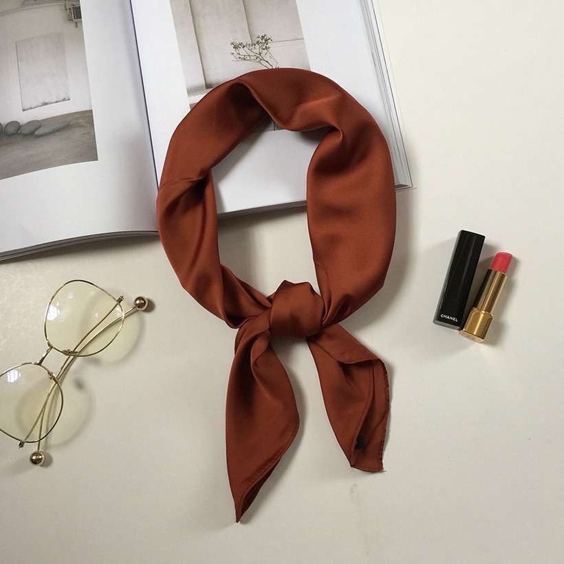 Women's Solid Color Satin Scarf Women's Solid Color Satin Scarf